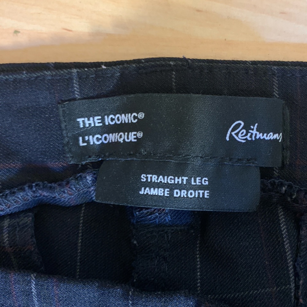 Reitmans The Iconic Plaid Straight Leg Pants Women’s Plus Size 20Petite - Picture 5 of 5